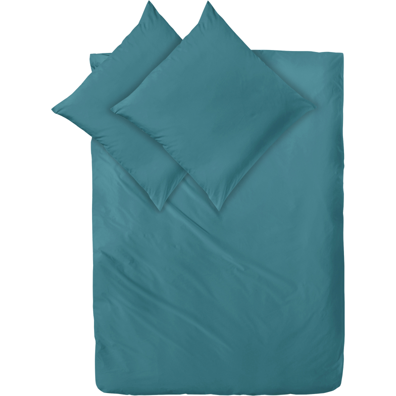 Mako-Satin Bettwäsche aus 100% Baumwolle | Farbe Smaragd Türkis |