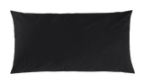 Mako-Satin Kissenbezug aus 100% Baumwolle | Farbe Schwarz | 40 x 80 cm