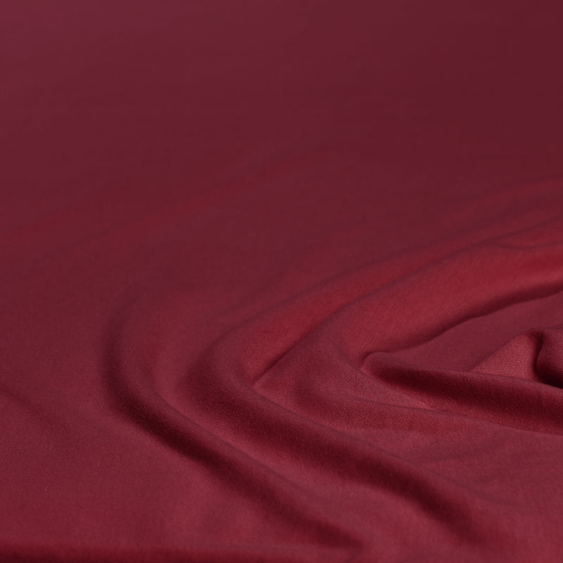 Mako-Feinjersey Spannbettlaken aus 100% Baumwolle | FARBE BORDEAUX |