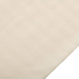 Bettwäsche Set Sekt - Laramie Damast Streifsatin 8 mm, 80 % Baumwolle / 20 % Polyester, Hotelverschluss