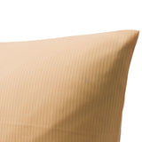 Bettwäsche Set Gold - Laurens Damast Streifsatin 2 mm, 100 % Baumwolle, Hotelverschluss