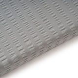 Renforcé-Seersucker Bettwäsche Set Grau mit waffelartigem 1/1 cm Streifen, 100% Baumwolle, Hotelverschluss