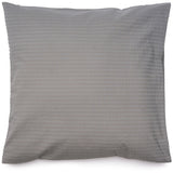 Renforcé-Seersucker Bettwäsche Set Grau mit waffelartigem 1/1 cm Streifen, 100% Baumwolle, Hotelverschluss