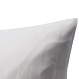 Bettwäsche Set Weiß - Vion Damast Streifsatin 6/24 mm, 80 % Baumwolle / 20 % Polyester, Hotelverschluss