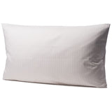 Bettwäsche Set Silber - Veria Damast Streifsatin 2/12  mm, 80 % Baumwolle / 20 % Polyester, Hotelverschluss