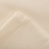 Bettwäsche Set Vancouver Sekt Damast Streifsatin 2 mm, 80 % Baumwolle / 20 % Polyester, Hotelverschluss