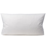 Bettwäsche Set Weiß - Vion Damast Streifsatin 6/24 mm, 80 % Baumwolle / 20 % Polyester, Hotelverschluss
