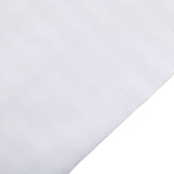 Bettwäsche Set Weiß - Laramie Damast Streifsatin 8 mm, 80 % Baumwolle / 20 % Polyester, Hotelverschluss