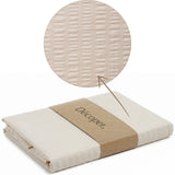 Renforcé-Seersucker Bettwäsche Set Perle mit waffelartigem 1/1 cm Streifen, 100% Baumwolle, Hotelverschluss