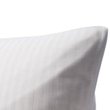 Bettwäsche Set Weiß - Laramie Damast Streifsatin 8 mm, 80 % Baumwolle / 20 % Polyester, Hotelverschluss