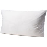 Bettwäsche Set Weiß - Laramie Damast Streifsatin 8 mm, 80 % Baumwolle / 20 % Polyester, Hotelverschluss