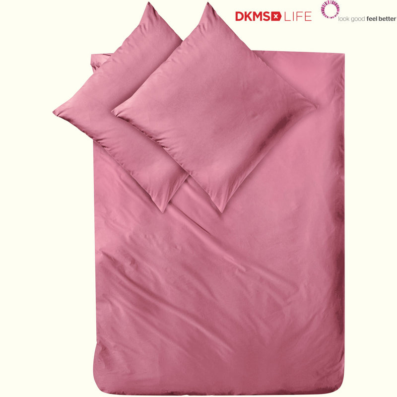 Mako-Satin Bettwäsche aus 100% Baumwolle | Farbe Rosenholz Rot |