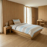 Renforcé Bettwäsche Set Meeresblau, 80 % Baumwolle / 20 % Polyester, Hotelverschluss