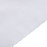 Bettwäsche Set Weiß - Laurens Damast Streifsatin 2 mm, 100 % Baumwolle, Hotelverschluss