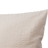 Renforcé-Seersucker Bettwäsche Set Perle mit waffelartigem 1/1 cm Streifen, 100% Baumwolle, Hotelverschluss