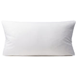 Bettwäsche Set Weiß - Laurens Damast Streifsatin 2 mm, 100 % Baumwolle, Hotelverschluss