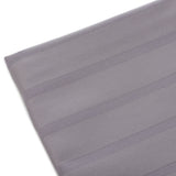 Bettwäsche Set Anthrazit - Vion Damast Streifsatin 6/24 mm, 80 % Baumwolle / 20 % Polyester, Hotelverschluss
