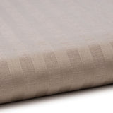 Bettwäsche Set Taupe - Laramie Damast Streifsatin 8 mm, 80 % Baumwolle / 20 % Polyester, Hotelverschluss