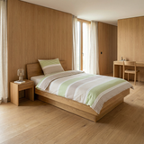 Renforcé Bettwäsche Set Frühlingsgrün, 80 % Baumwolle / 20 % Polyester, Hotelverschluss
