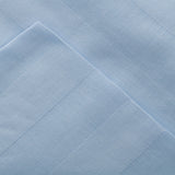 Bettwäsche Set Hellblau - Leominster Damast Streifsatin 28 mm, 50 % Baumwolle / 50 % Polyester, Hotelverschluss mit Bogenabnäher