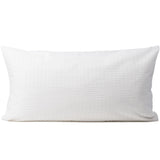 Renforcé-Seersucker Bettwäsche Set Weiß mit waffelartigem 1/1 cm Streifen, 100% Baumwolle, Hotelverschluss