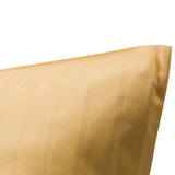 Bettwäsche Set Gold - Vion Damast Streifsatin 6/24 mm, 80 % Baumwolle / 20 % Polyester, Hotelverschluss