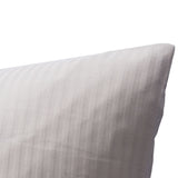 Bettwäsche Set Silber - Lisieux Damast Streifsatin 4 mm, 100 % Baumwolle, Hotelverschluss