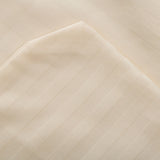 Bettwäsche Set Sekt - Laramie Damast Streifsatin 8 mm, 80 % Baumwolle / 20 % Polyester, Hotelverschluss