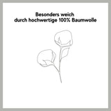 Perkal Bettwäsche-Set - Linien Grau aus 100% Baumwolle