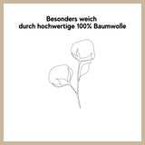 Perkal Bettwäsche-Set Chalet Karo Taupe aus 100% Baumwolle