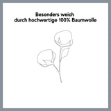 Perkal Bettwäsche-Set Chalet Karo Blau aus 100% Baumwolle