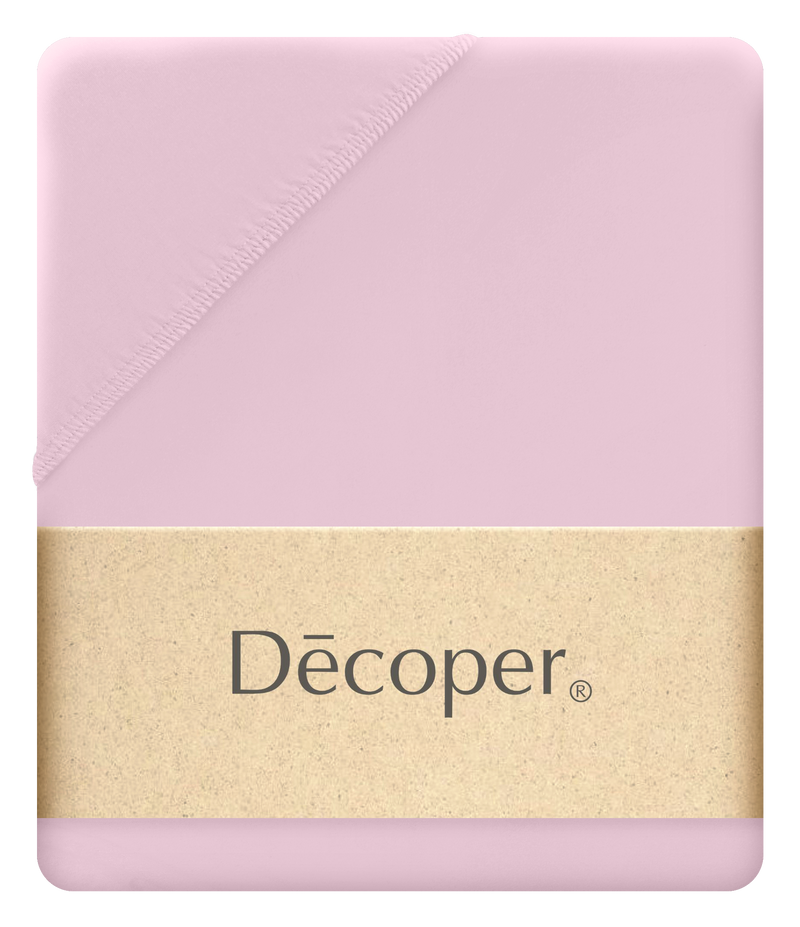 Mako-Feinjersey Spannbettlaken aus 100% Baumwolle | FARBE Rose |