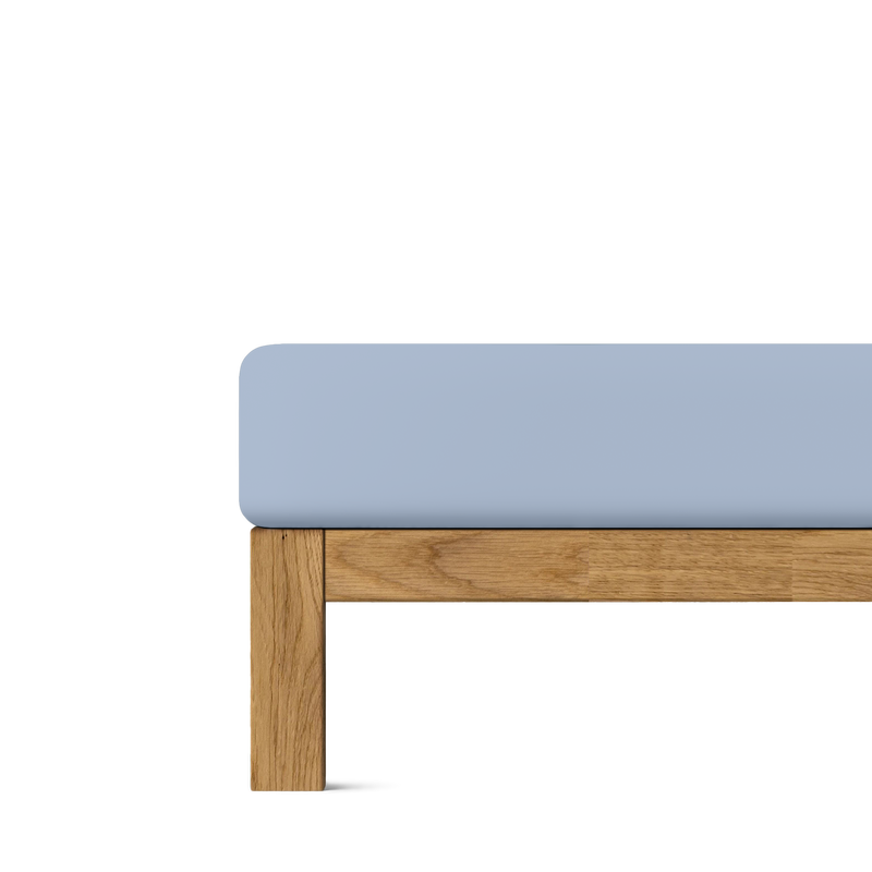 Mako-Feinjersey Spannbettlaken aus 100% Baumwolle | FARBE BLUESKY |