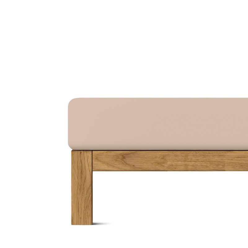 Mako-Feinjersey Spannbettlaken aus 100% Baumwolle | FARBE DÜNE |