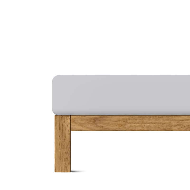 Mako-Feinjersey Spannbettlaken aus 100% Baumwolle | FARBE HELLGRAU |
