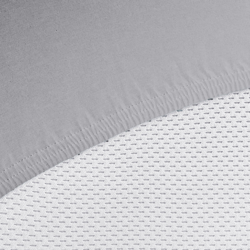 Mako-Feinjersey Spannbettlaken aus 100% Baumwolle | FARBE GRANIT |