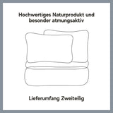 Perkal Bettwäsche-Set Chalet Karo Blau aus 100% Baumwolle