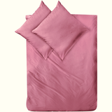 Mako-Satin Bettwäsche aus 100% Baumwolle | Farbe Rosenholz Rot |