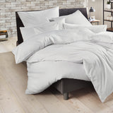 Mako-Satin Kissenbezug aus 100% Baumwolle | Farbe Weiß | 40 x 80 cm