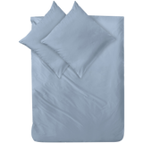 Mako-Satin Bettwäsche aus 100% Baumwolle | Farbe Rauchblau Blau Hell |