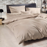 Mako-Satin Kissenbezug aus 100% Baumwolle | Farbe Taupe | 40 x 80 cm