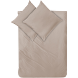 Mako-Satin Bettwäsche aus 100% Baumwolle | Farbe Taupe Beige |