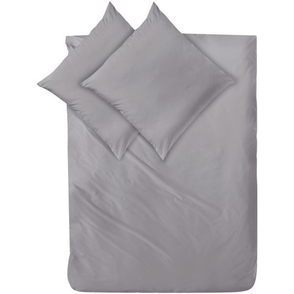 Mako-Satin Bettwäsche aus 100% Baumwolle | Farbe Graphit Grau |