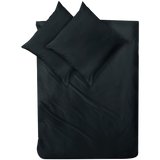 Mako-Satin Bettwäsche aus 100% Baumwolle | Farbe Schwarz |