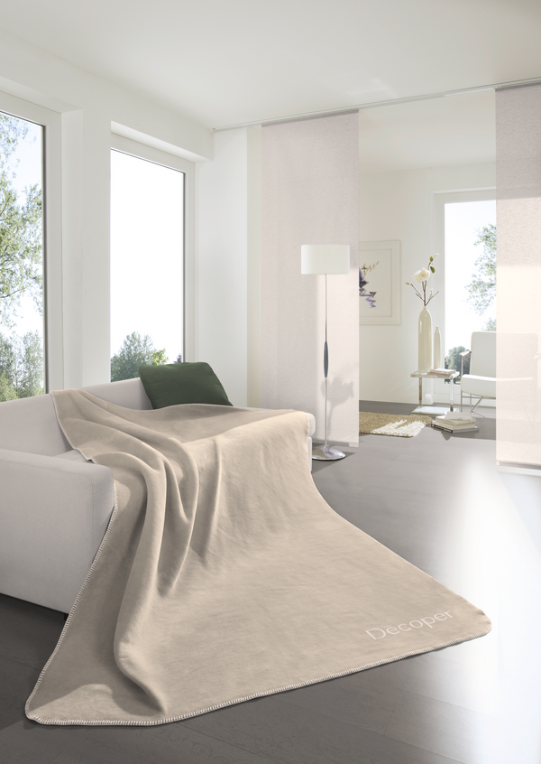 Wohndecke Sand Pergament Decoper® 150 x 200 cm
