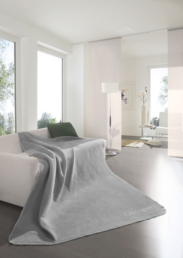 Wohndecke Graphit Rauch Decoper® 150 x 200 cm
