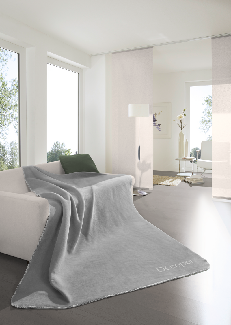 Wohndecke Graphit Rauch Decoper® 150 x 200 cm