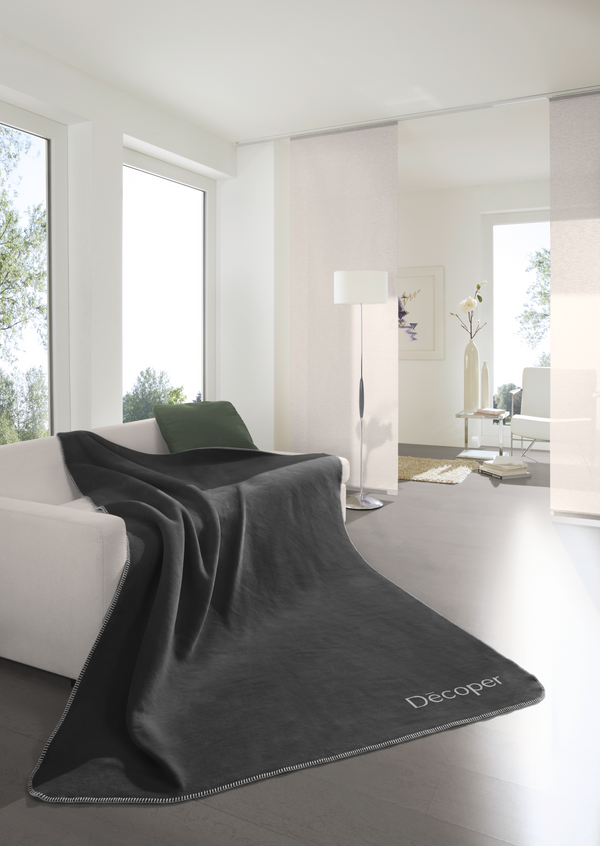 Wohndecke Anthrazit Ash Decoper® 150 x 200 cm