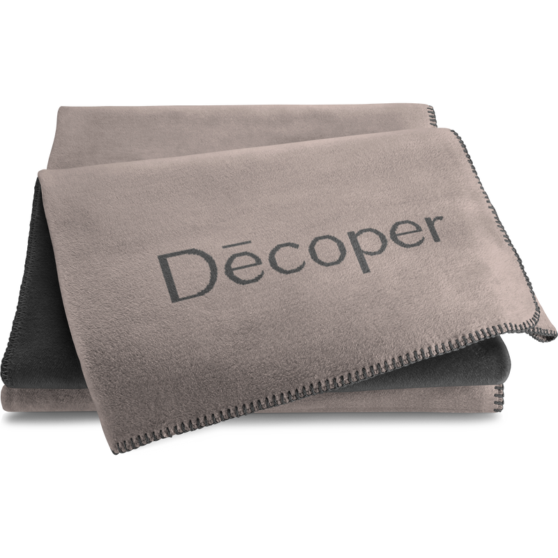 Wohndecke Taupe Anthrazit Decoper® 150 x 200 cm