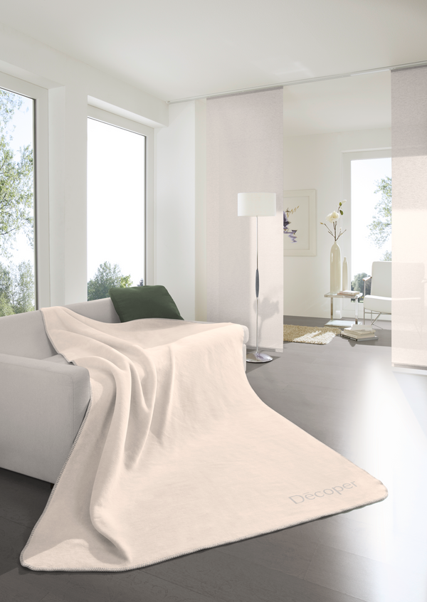 Wohndecke Ecru Feder Decoper® 150 x 200 cm